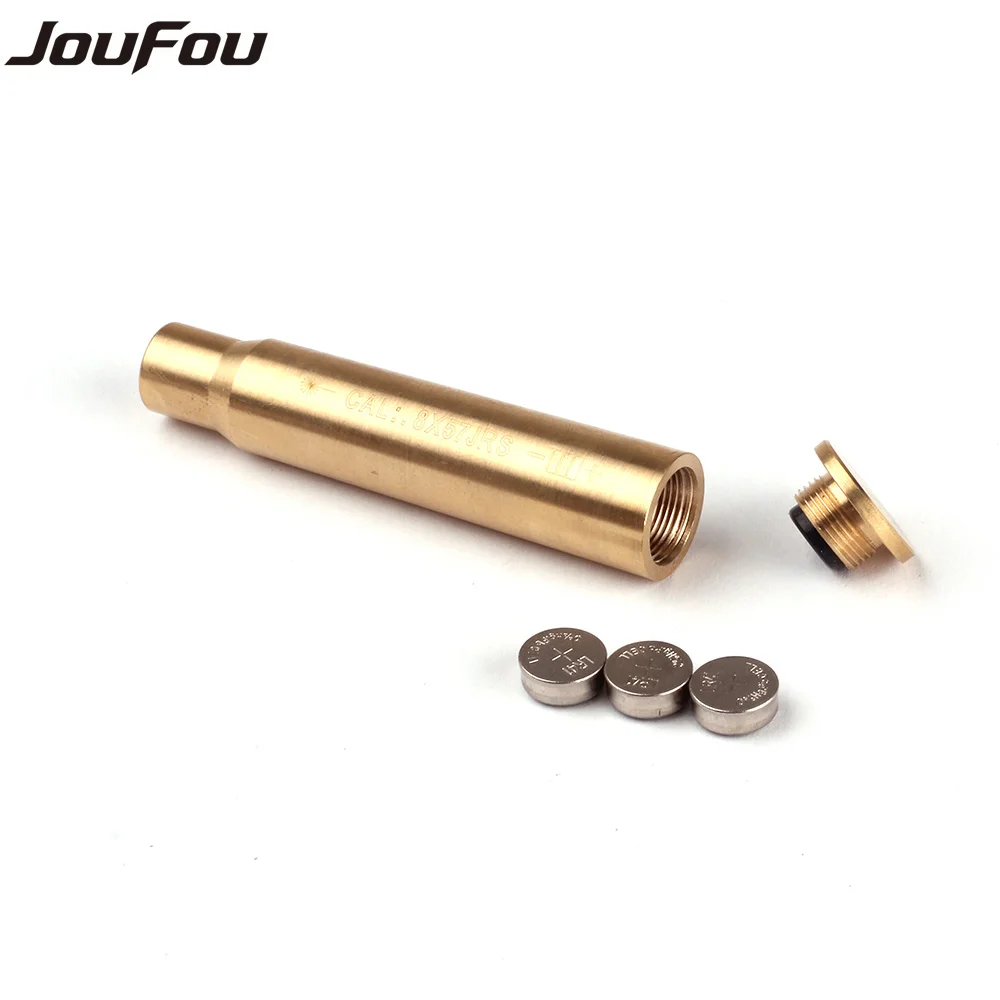 JouFou font b Hunting b font Rifle Scope Boresighter Collimator CAL 8x57JRS Cartridge Calibration Instrument Red