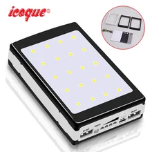 Без батареи) 30000 мАч Солнечное зарядное устройство банк питания DIY Kit Board чехол 18650 Dual USB для Xiaomi Phone светодиодный Pover power Bank