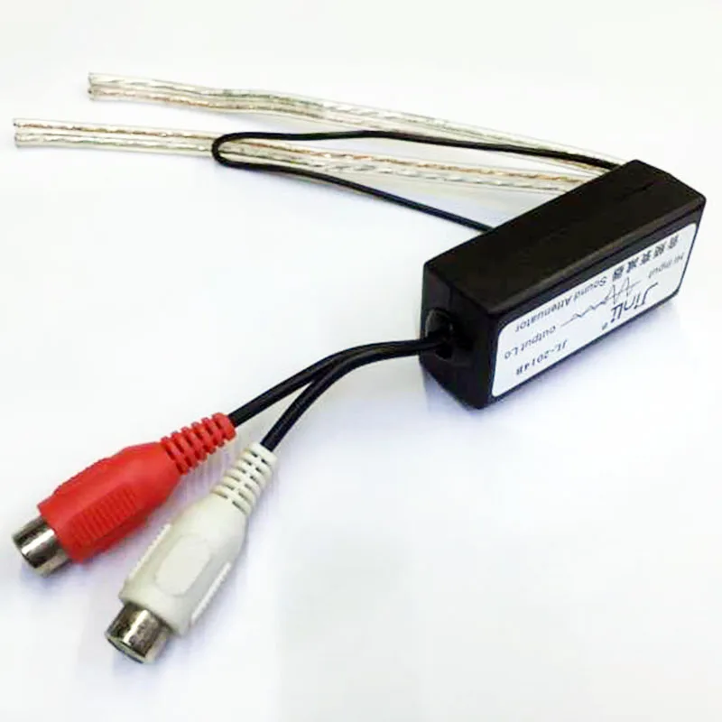 

Car Speaker to RCA Level Adaptor High to Low Sockets Auto Line Out Audio Comverter Good Sound Subwoofer Amplifier High Quaity