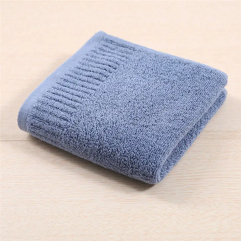 Cotton And Polyester Square Bath Bathroom Towels Soft Hair Hand Face Towel For Spa Kids Children Gift Hotel Home Use Towels - Цвет: Blue