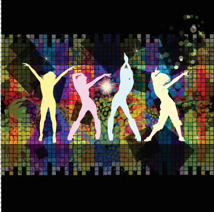 

10x10FT Disco Club Party Dance Spot Light Checkers Music Sparkle Custom Photo Studio Backdrop Background Vinyl 300cm x 300cm
