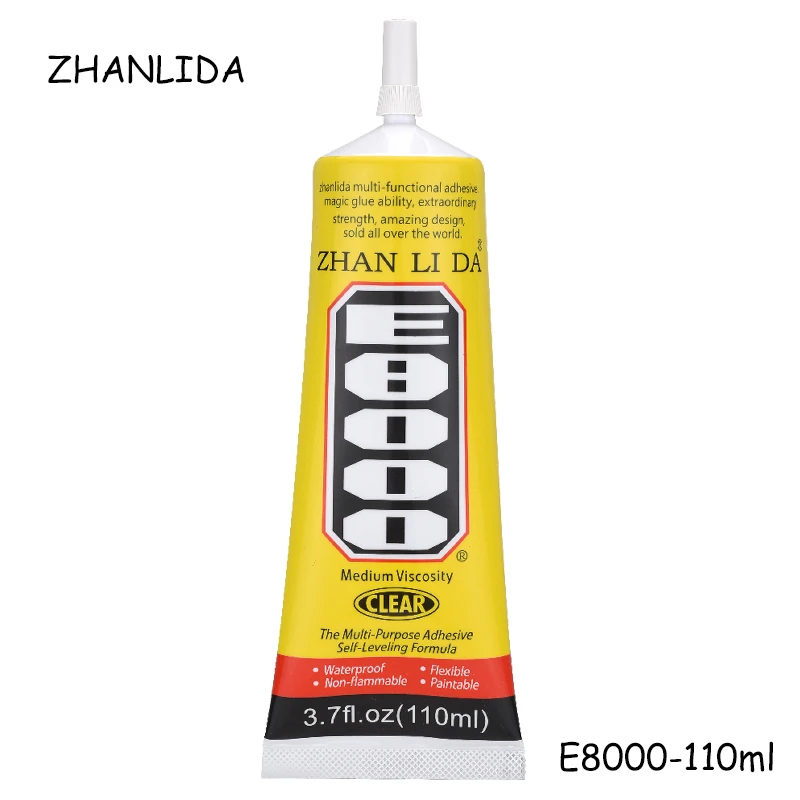 

ZHANLIDA 110ml E-8000 E8000 Liquid Glue Multi-purpose Super Sealant Glue For Fix Phone Decoration Diy Craft Jewelry Adhesive