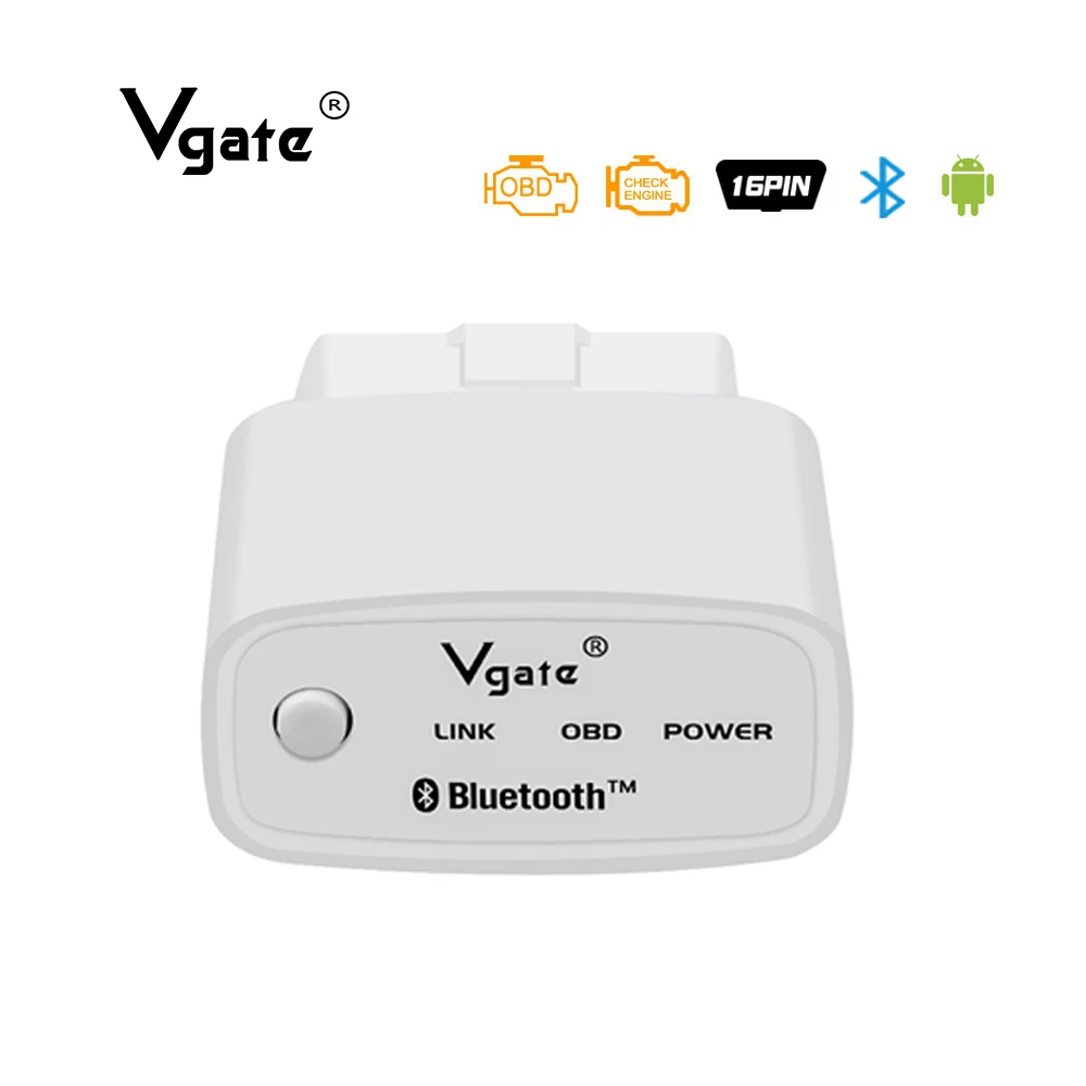 

Vgate OBD2 ELM327 bluetooth auto Diagnostic scanner obd obd2 Scanner for cars Car diagnostics PK elm 327 1.5 free shipping