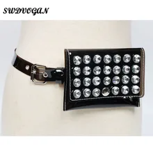 SW брендовая Роскошная прозрачная поясная сумка для женщин, модная сумка, поясная сумка, кожаная сумка с ремнем для денег, женская сумка Y040