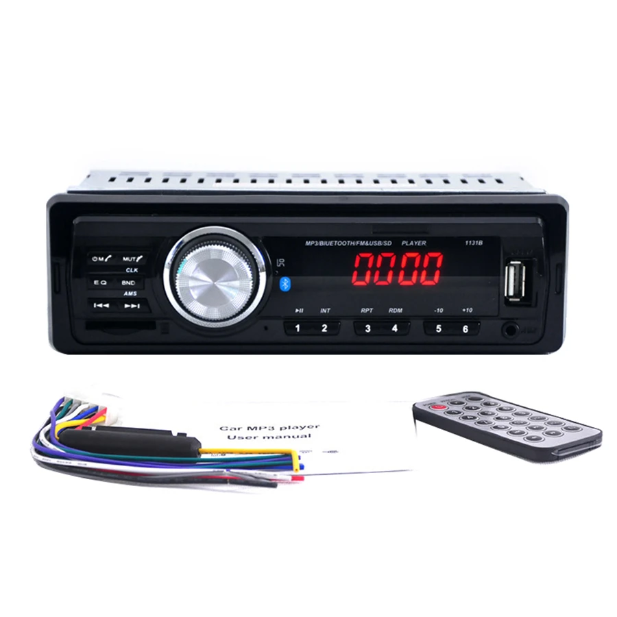 

1DIN 12V Car Audio Stereo FM Bluetooth V2.0 USB SD Mp3 Player