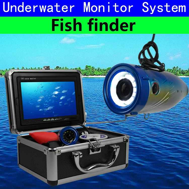 7" TFT LCD 1000TVL Hd Underwater Video Camera 15m Cable Fish Finder