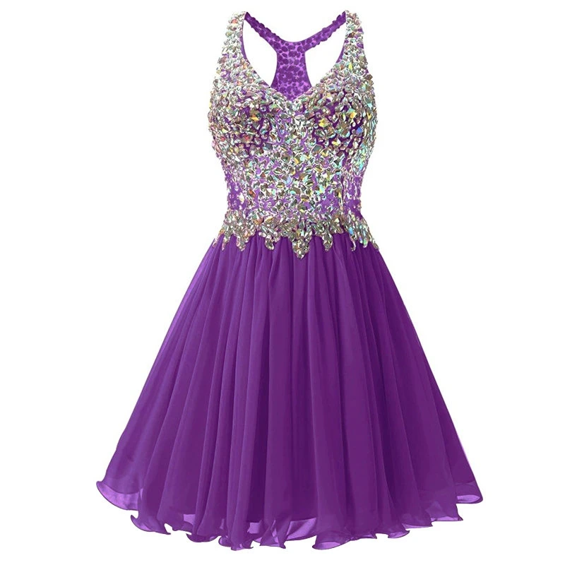 V-neck-Short-Prom-Dresses-2018-Cheap-Plus-Size-Crystal-Beaded-Chiffon-A-line-Party-Homecoming (5)