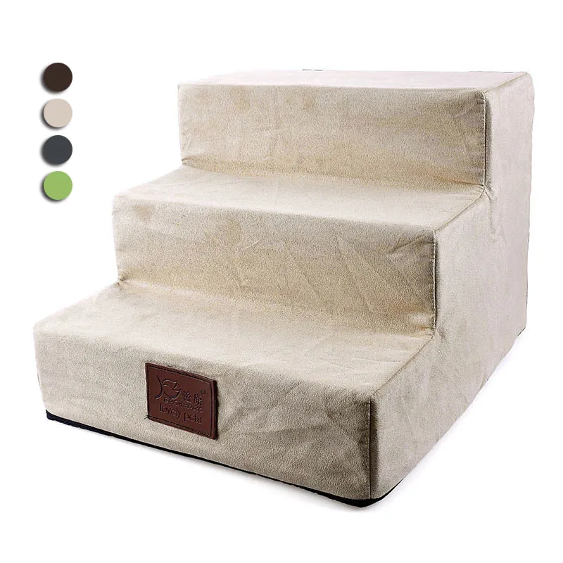 

Pet Dog Stairs Steps for Dogs Anti-slip 3 Steps Ladder Puppy Cat Removable Puppy Bed Stairs Dog Steps House Pet Products