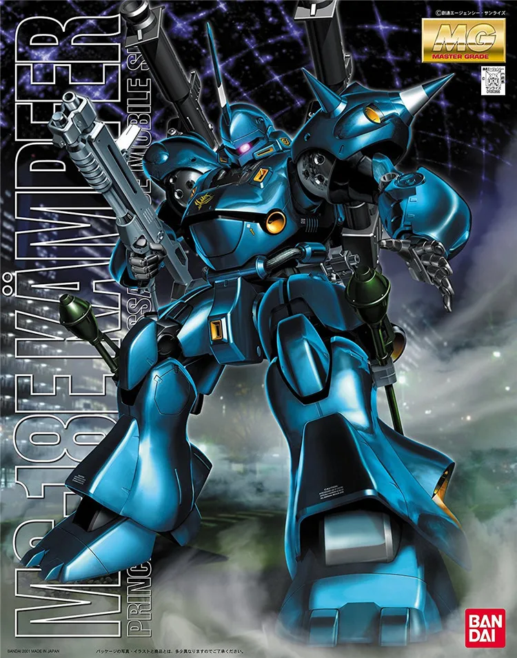 Bandai Gundam MG 1/100 Kampfer MS-18E мобильный костюм сборные модели комплекты фигурки