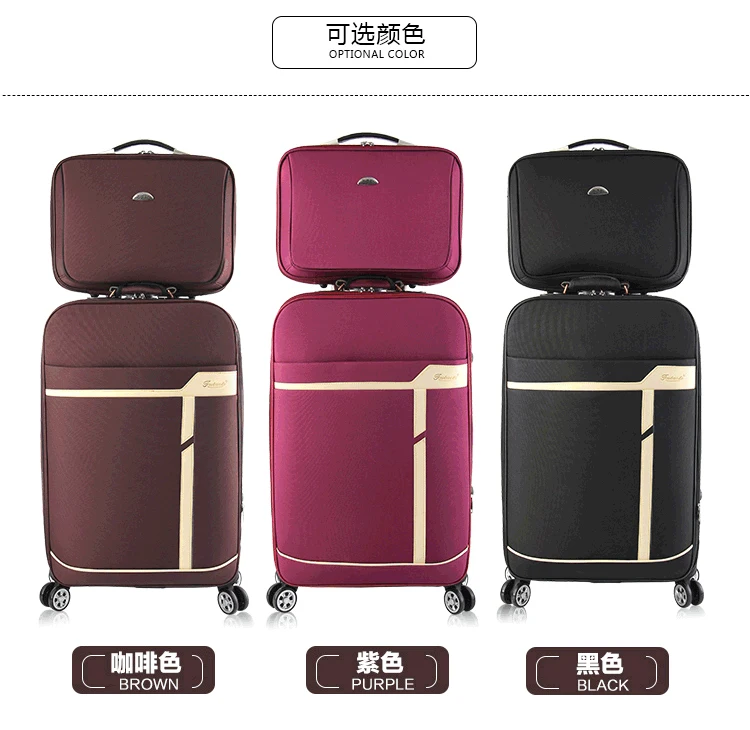 20"24" Inch Women&man Travel Luggage set Trolley suitcase Brand Boarding Case Rolling luggage bag On Wheels With Cosmetic bag