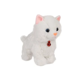 Animaux de compagnie électroniques doux, Robot à contrôle du son, marche électrique, jouets interactifs mignons pour bébés, jouets en peluche pour enfants 