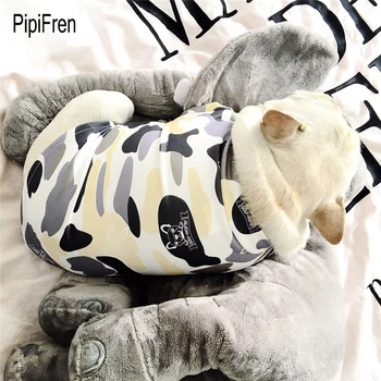 

PipiFren Spring Summer Dogs Clothes T Shirts In French Bulldog For Pets Clothes Vest Pug Clothing Dog chemise chien hundeshirt