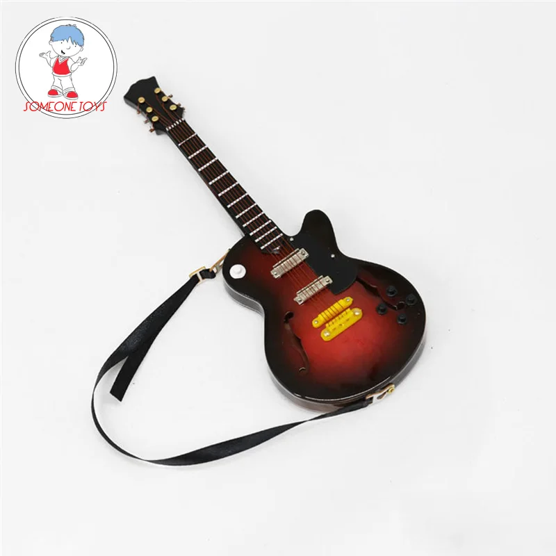 

1/6 Scale Brown Guitar Model for OB 12 Inches Action Figure Dolls Accessories