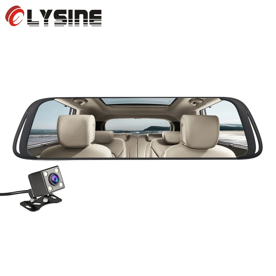 

Olysine IPS Touch 7.0'' Rearview Mirror Car DVR Camera HD 1080P Dash Cam Night Vision Auto Video Recorder Dual Lens Registrar
