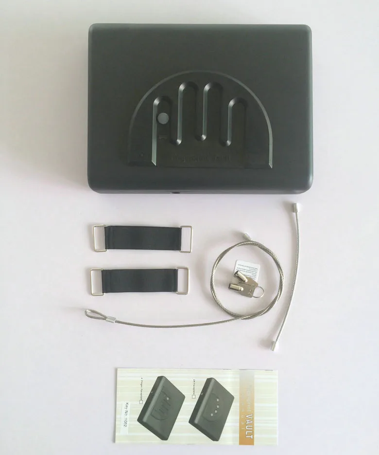 Портативный Сейф для отпечатков пальцев, твердый стальной замок для Ключей Безопасности, сейфы для денег, драгоценности, коробка для пистолета, мини автомобильный Сейф OS500SDT