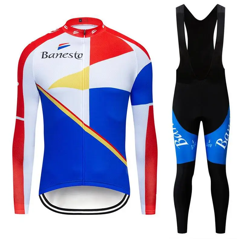 Мужская Джерси для велоспорта Pro Team с длинным рукавом, Зимняя Теплая Флисовая одежда для велоспорта Ropa Ciclismo, комплект велосипедных комбинезонов - Цвет: 10