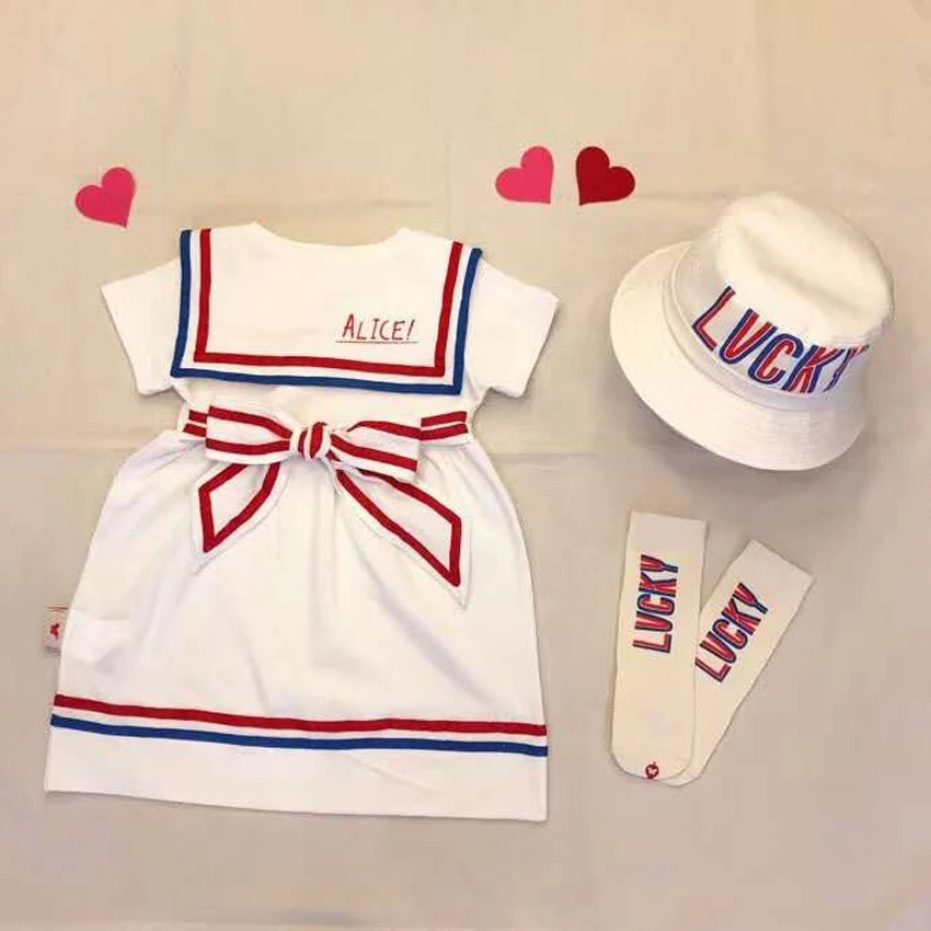 

2019 Summer Clothing for Girls Modis Clothes for Big Kids Navy Baby girl DRESSES Fashion Princess beautiful Hoodie Dress for Kid