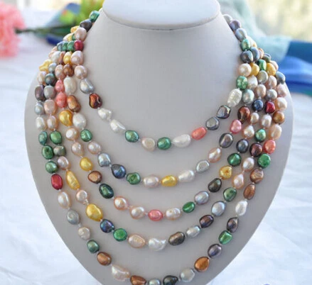 

986 multicolor baroque freshwater pearl necklace