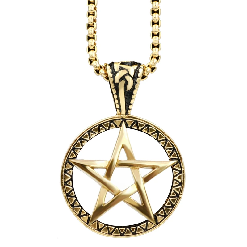 Цепочка с подвеской в виде звезды из нержавеющей стали 20 28 дюймов|chain necklace pendant|chain