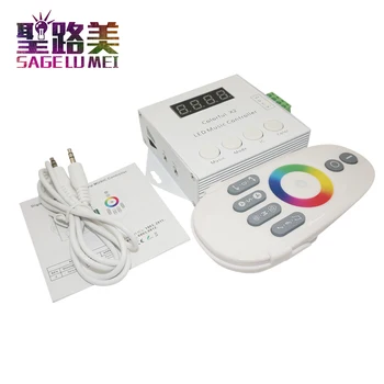 

DC5V-12V WS2812B/WS2811/WS2813/USC1903/6803 Music X2 led music Controller Strip Modules MAX 1000pixels with RF Touch Remote