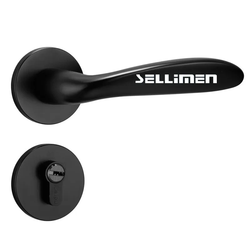 

2018 Rushed Digital Door Lock Cadeado Free Shipping Factory Direct Sale Black Space Aluminum Door Lock Oxide Split Handle