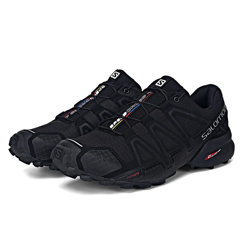 100% новая Оригинальная Мужская обувь Salomon speed Cross 4 CS кроссовки кросс-кантри обувь черная скорость кросс 4 Кроссовки хит продаж