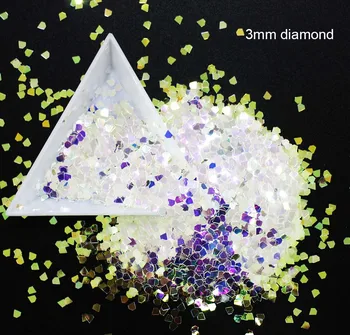 

100g/pack,30 Fashion Shapes Choices Sequins, Acrylic Shining Blue Purple Slices 3D nail art glitters paillettes