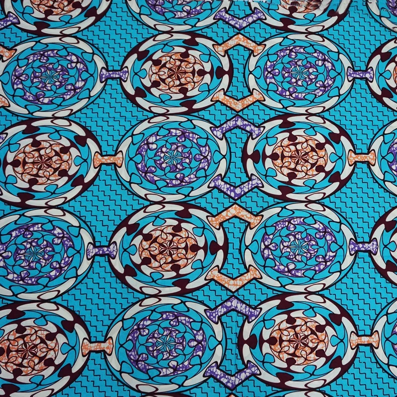 

wow!! african super real wax prints guaranteed quality 6yards veritable wax printed fabrics free shipping java style