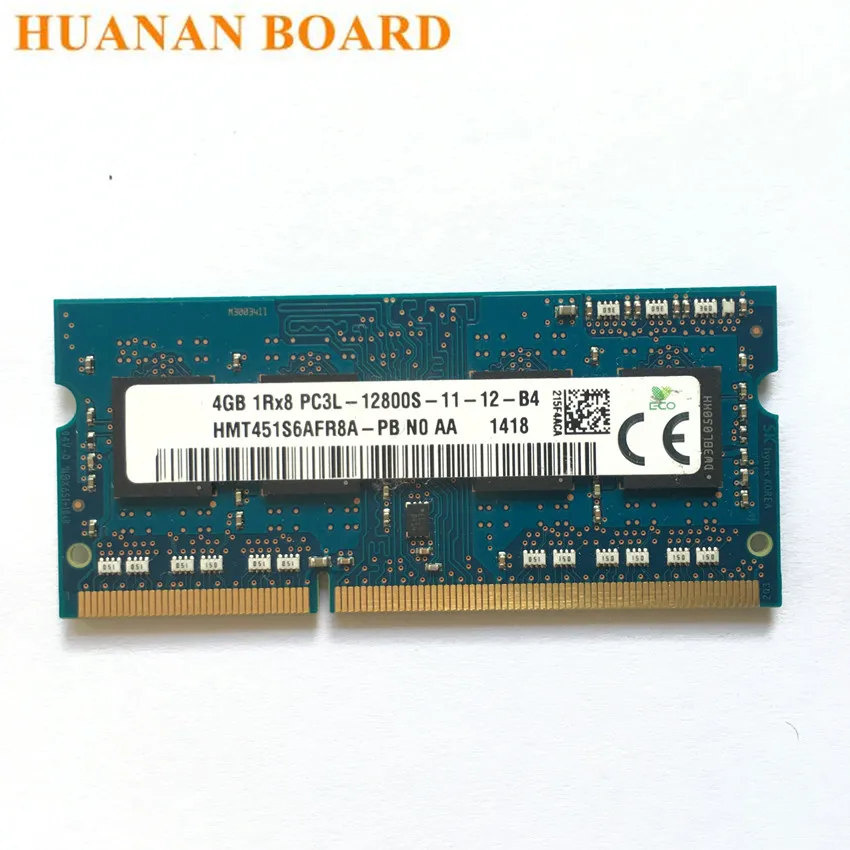 Набор микросхем SK hynix 4 Гб 1RX8 2Rx8 PC3/PC3L 12800S DDR3 1600 МГц 4 Гб памяти ноутбука модуль SODIMM ram