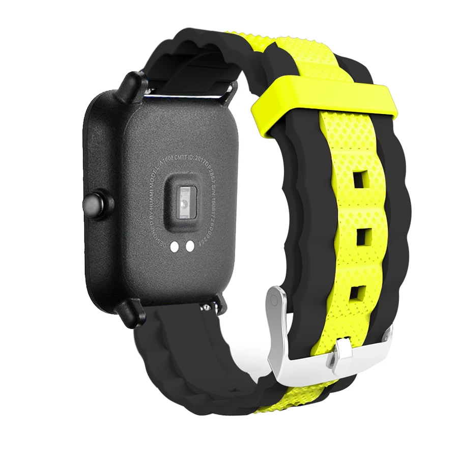 Ремешок силиконовый для Amazfit Bip сменный спортивный браслет Xiaomi Huami Молодежные