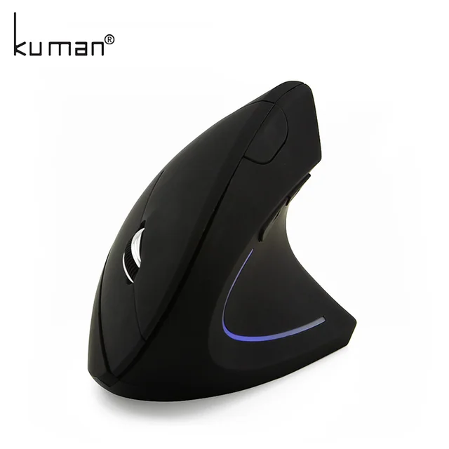 Kuman Wireless Mouse 2.4G Computer Foldable Travel Notebook Mute Mouse Mini Mice USB Nano Receiver for Laptop Desktop YLM-B004