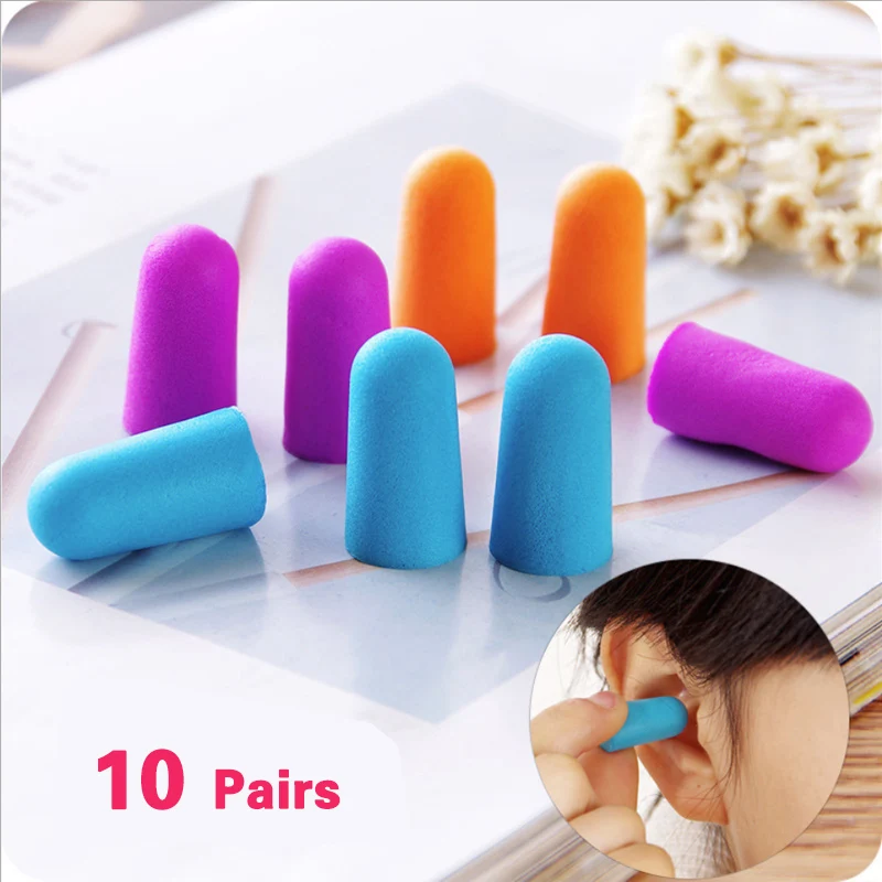

Mounchain 10 Pair Soft Ear Plugs Environmental Silicone Waterproof Dust-Proof Earplugs Diving Water Sports Swimming Accessories