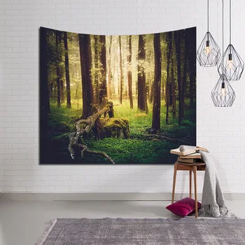 

Free Shipping 1pcs Jungle Tapestry Hippie Home Decor Wall Hanging Boho Home Tapestry Wall Sitting Blanket Tablecloth LSI02
