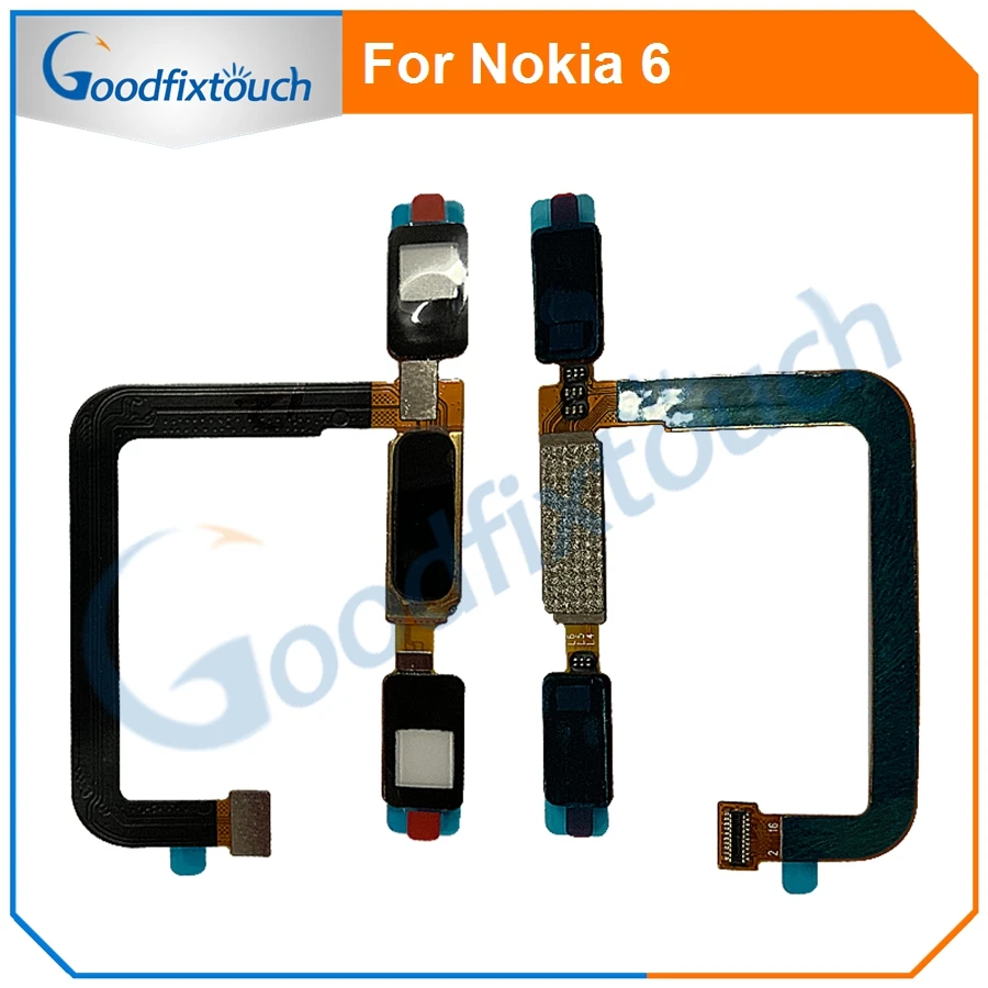Для Nokia 6 Home Button Датчик отпечатков пальцев Сенсорный идентификатор Кнопка