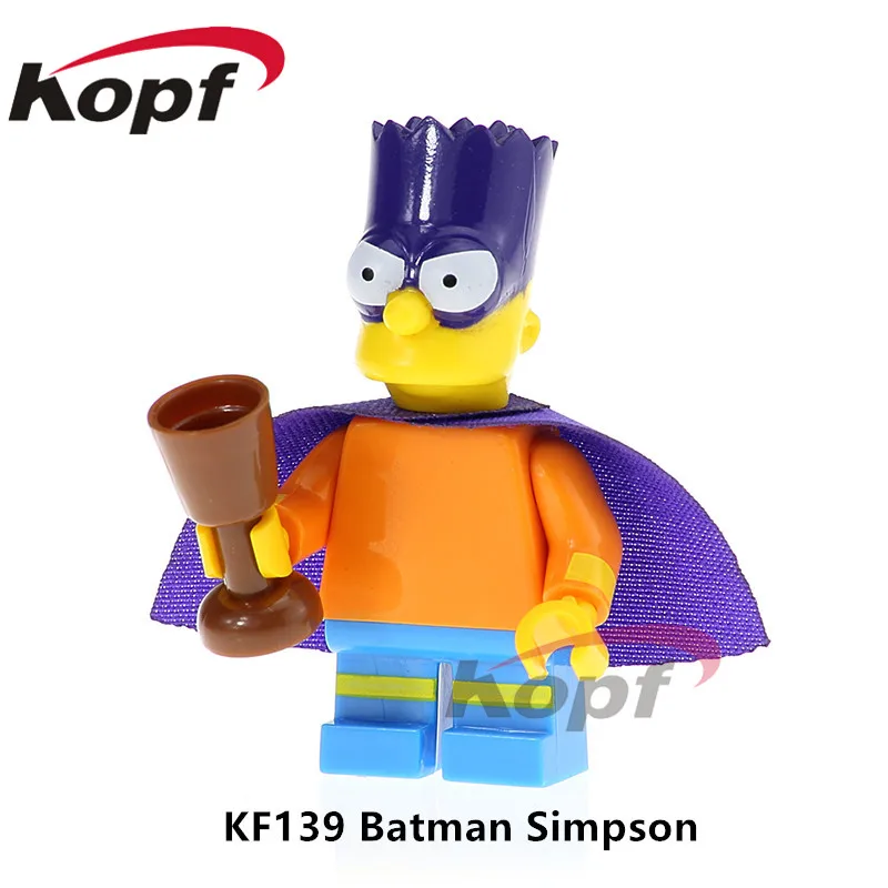 

KF139 Single Sale Bricks Simpson Assemble Pronton Milhouse Model Homer DIY Action Building Blocks For Children Gift Best Toys