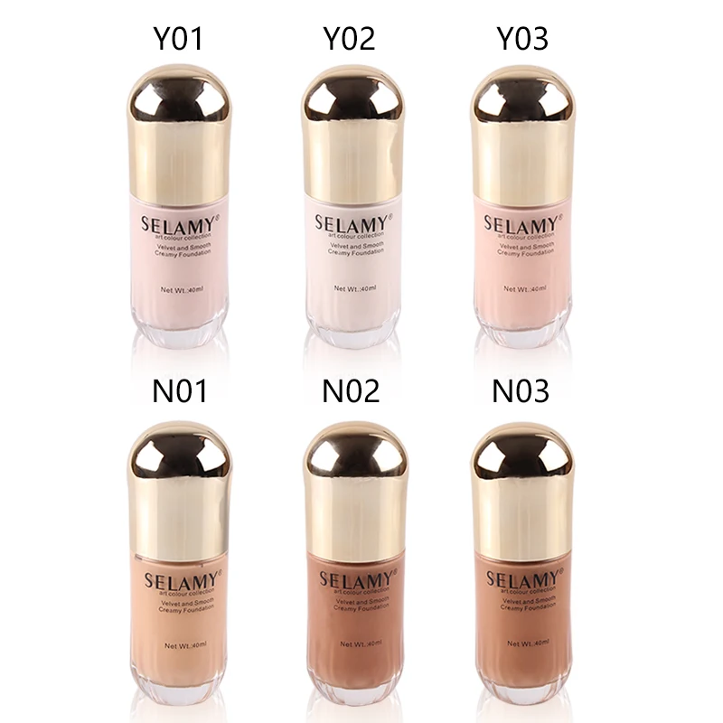 

40ml Liquid Foundation Makeup Full Coverage Concealer Natural Perfection Pores Your Skin Tone Waterproof Long-lasting