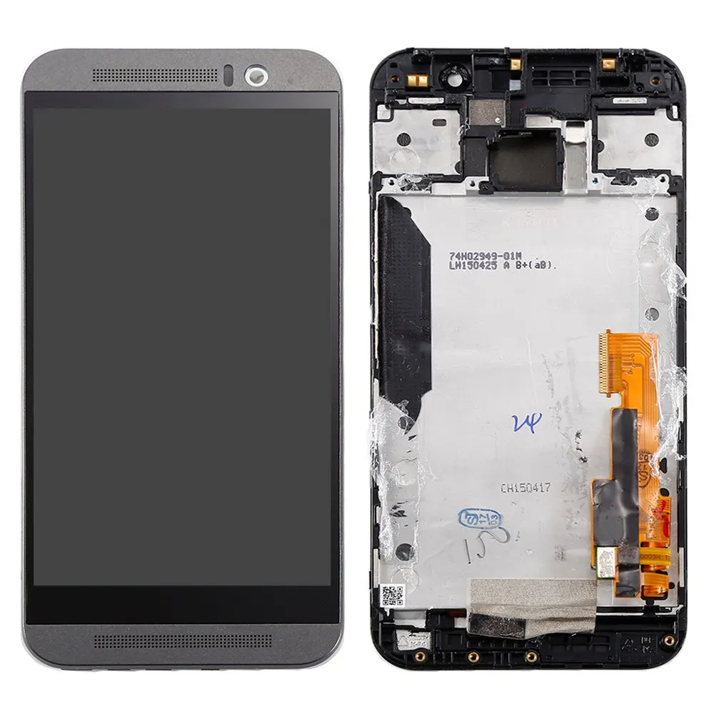 5-Grey-Gold-For-HTC-ONE-M9-Smartphone-LCD-Display-Digitizer-Touch-Screen-Assembly-Parts-Bezel