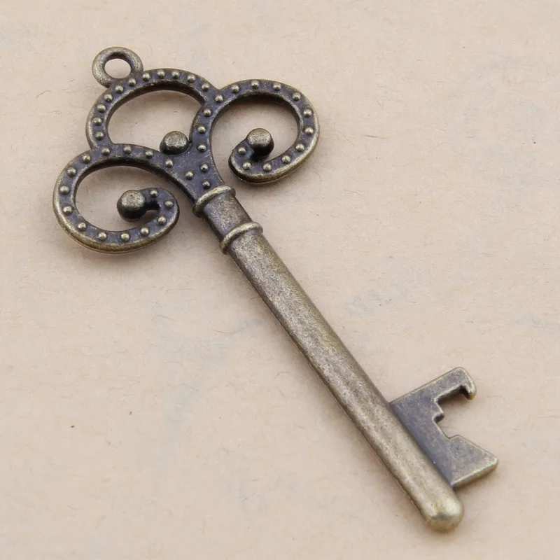 

40 pcs Increase the three circle bottle opener gift gift key pendant for jewelry making DIY size36x79mm