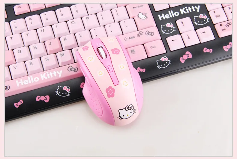 Компьютерная компьютерная мышь hello kitty KT Drahtlose Maus 2400 dpi Pro Spiel mouse Geschenk для девочек, подарок для геймера, перезаряжаемая беспроводная мышь