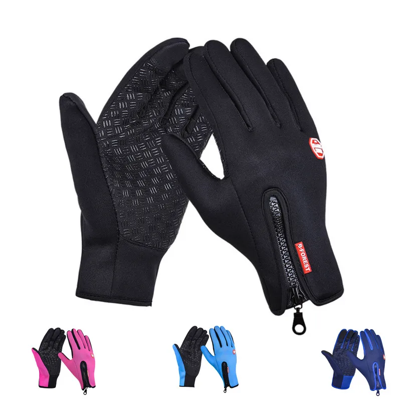 

Cycling gloves winter Bicycle Bike Ski Touch Screen Outdoor Sports Waterproof Camping Hiking Motorcycle mtb for Men Glove