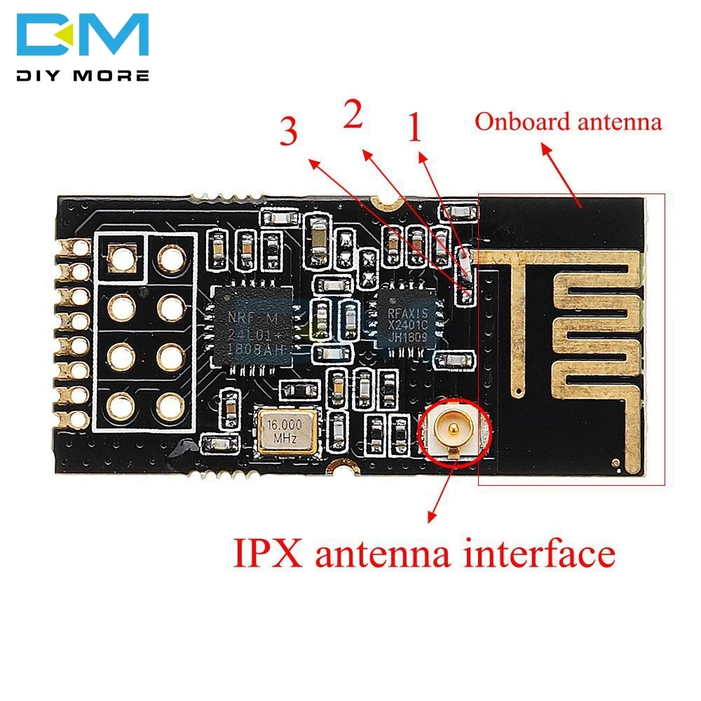 Фонарь беспроводной 2 4G NRF24L01 + PA LNA 1100 м с антенной|Интегральные схемы| |