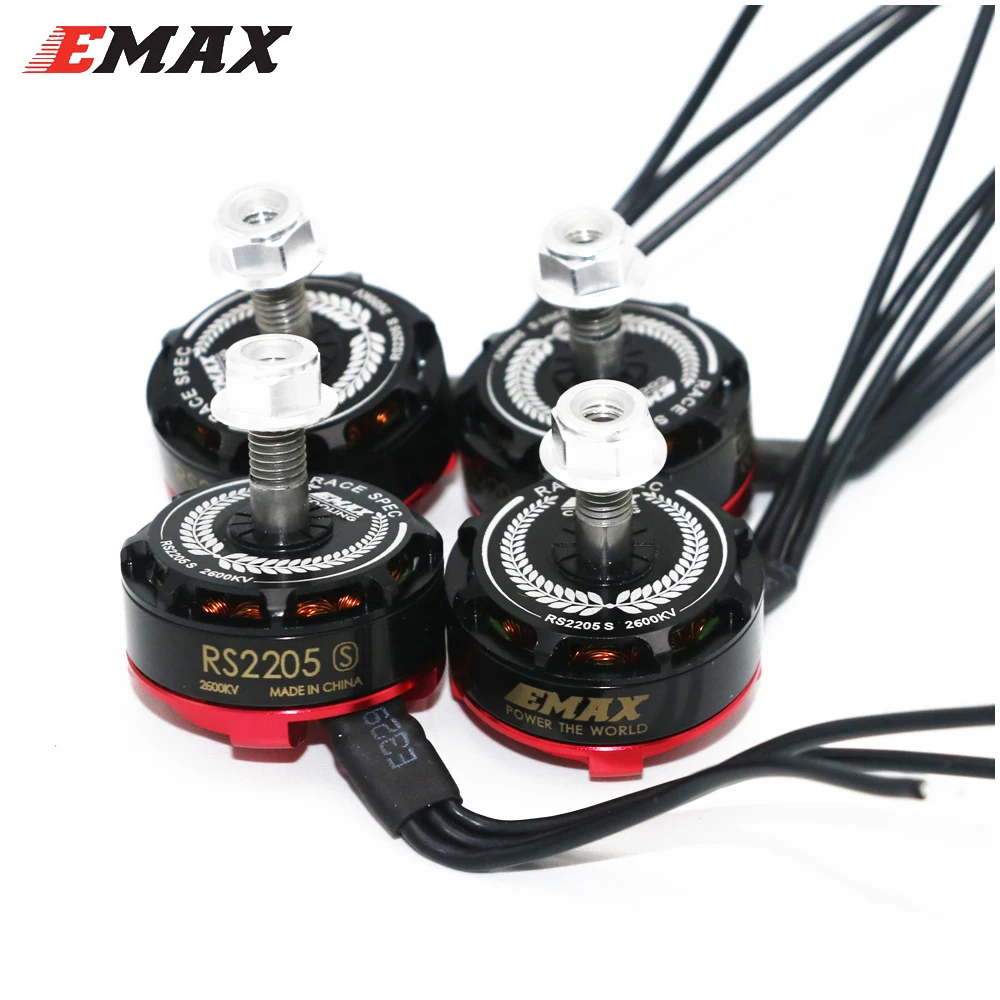 4 компл./лот EMAX RS2205S 2300KV/2600KV для гонок бесщеточный мотор 3-4S для DIY мини-Дрон QAVR250 Квадрокоптер