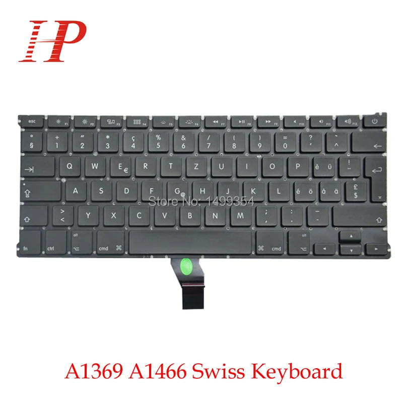 

New A1369 A1466 Swiss Switzerland Keyboard For Apple Macbook Air 13'' A1466 A1369 Keyboard Swiss Standard 2011-2015