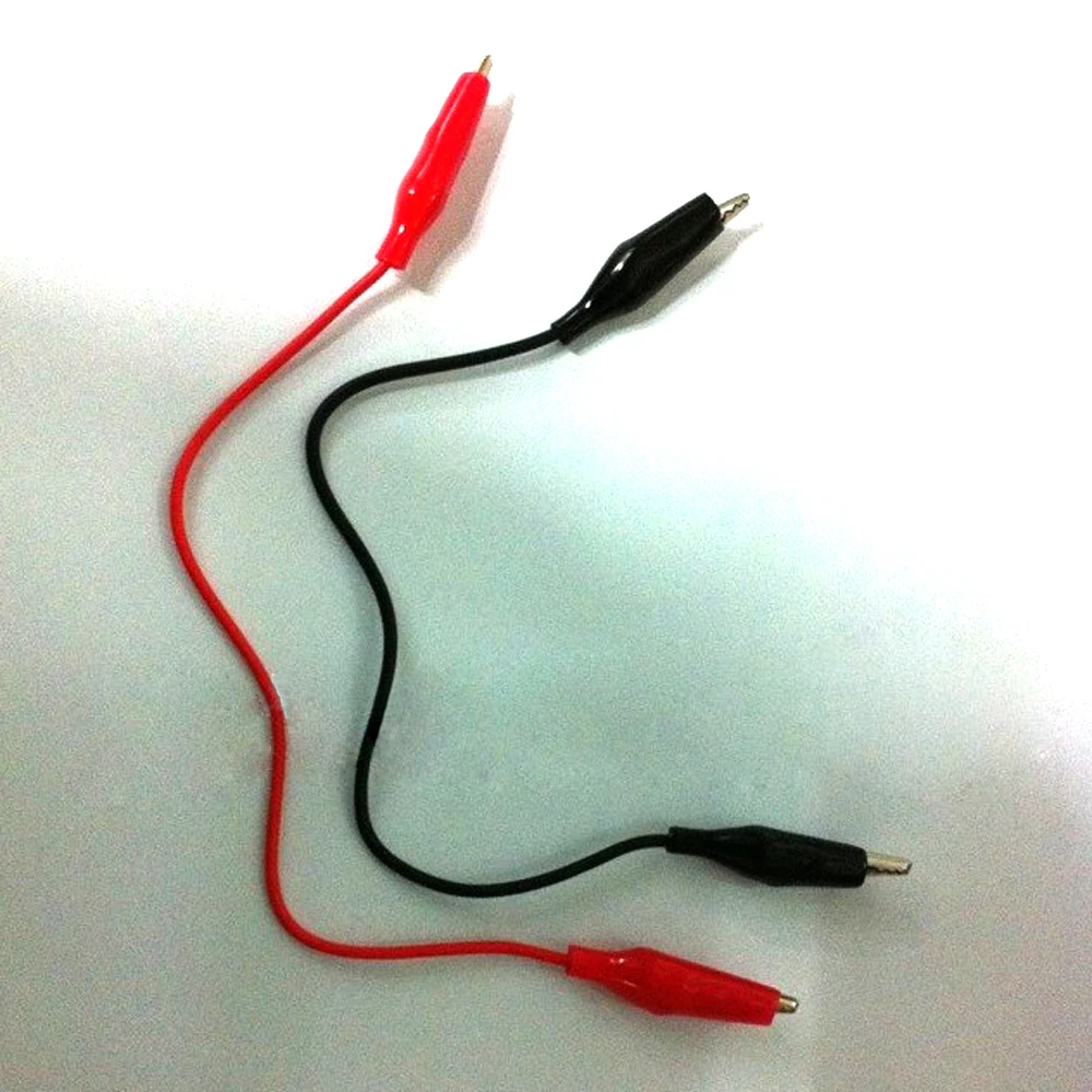 Small Clip Crocodile with a Pair of Wires Pure Copper Wire Battery Test Wiring DIY for Teaching Experiment | Обустройство дома