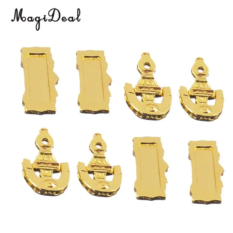 MagiDeal High Quality 1Set 1/12 Scale Dolls House Miniature Furniture Door Knocker Mail Slot Letter Box for Acce Kids Toys Gold