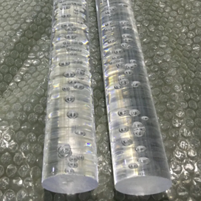Buy Acrylic Transparent Rods With Bubbles Inside