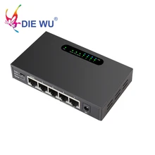 52V VLAN POE коммутатор 5 портов 4 POE порта+ 1 Uplink Ethernet коммутатор Поддержка расширения 250 м для камеры системы