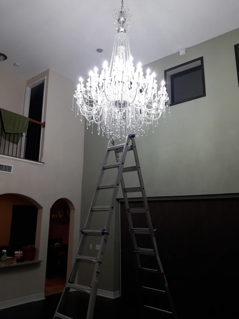 Us 2550 0 15 Off High Ceiling Chandelier Home Design Ideas Ceiling Mount Chandeliers Art Glass Chandelier Hotel Decoration Lamps Nordic Lighting In