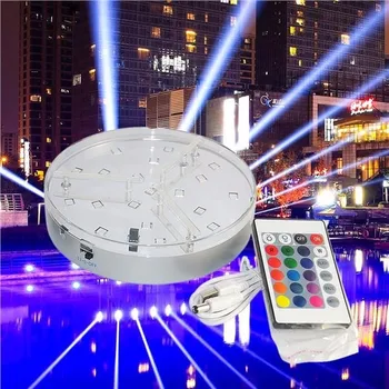 

2019 Remote Controlled Rgb Submersible Light Battery Operated Underwater Night Lamp Outdoor Vase Bowl Garden Party Decoration