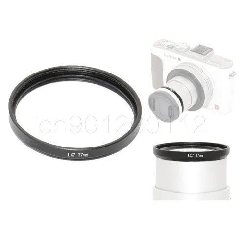 

2pcs 37mm Lens Filter Adapter Ring for DMC LX7 DMW-FA1 Black ATLX7BK "